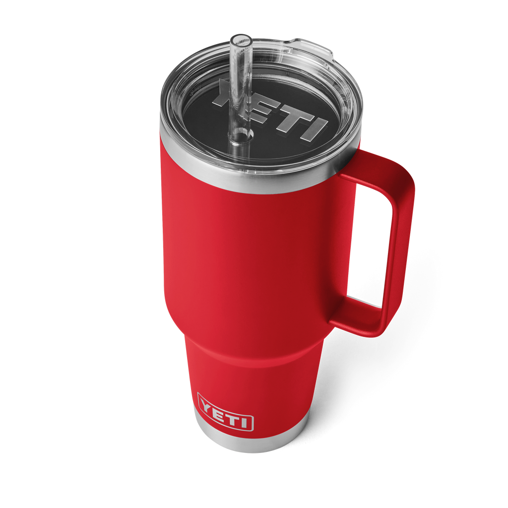 Yeti Rambler 42 oz Straw Mug Rescue Red