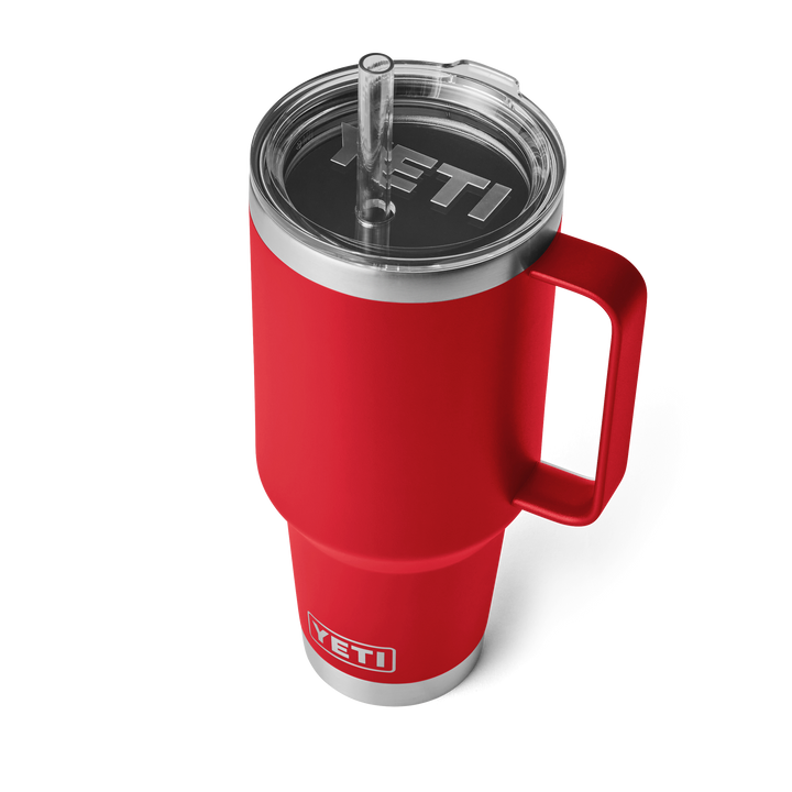 Yeti Rambler 42 oz Straw Mug Rescue Red