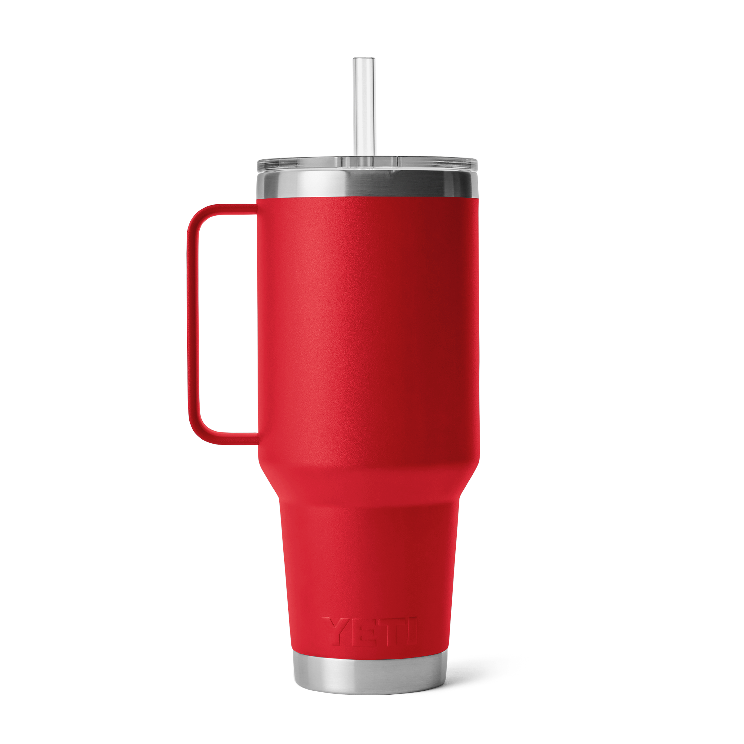 Yeti Rambler 42 oz Straw Mug Rescue Red