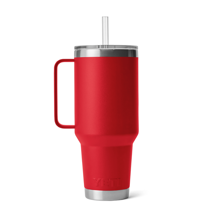 Yeti Rambler 42 oz Straw Mug Rescue Red