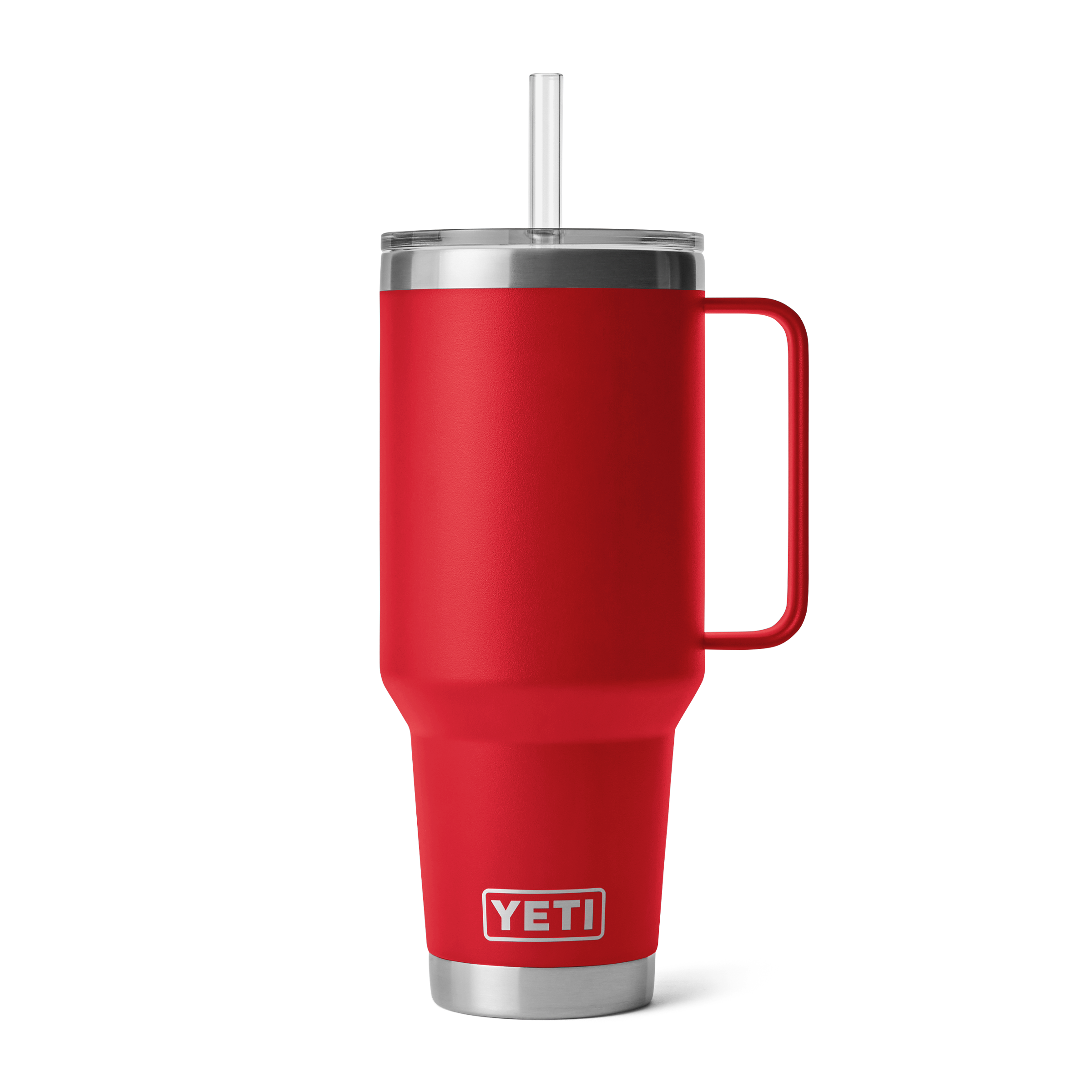 Yeti Rambler 42 oz Straw Mug Rescue Red