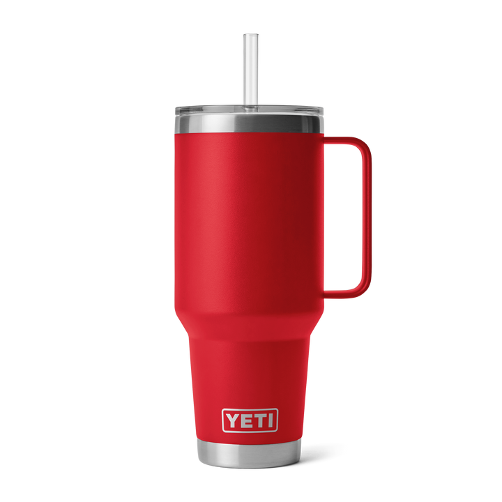 Yeti Rambler 42 oz Straw Mug Rescue Red