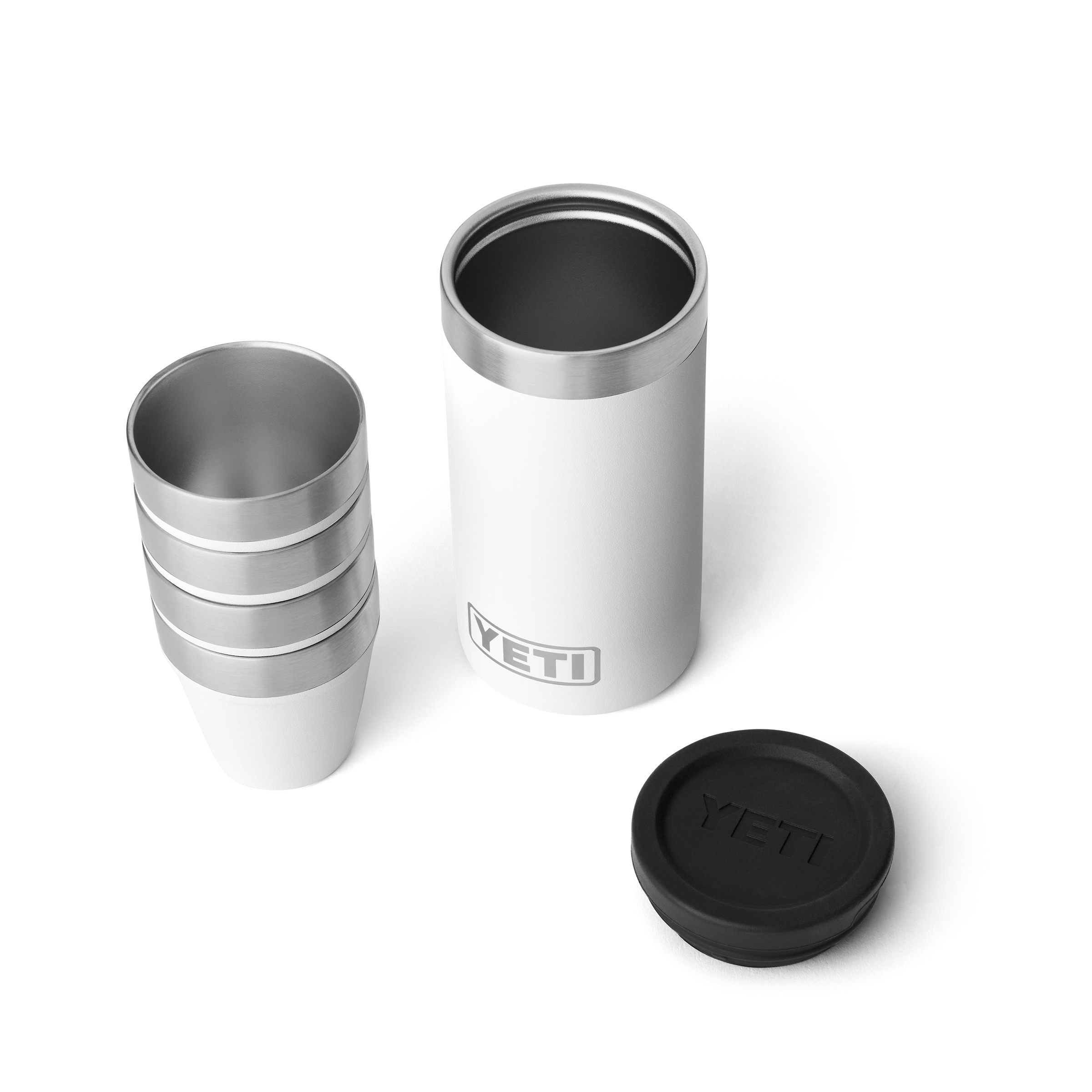 Yeti Shot Glasses & Case | White