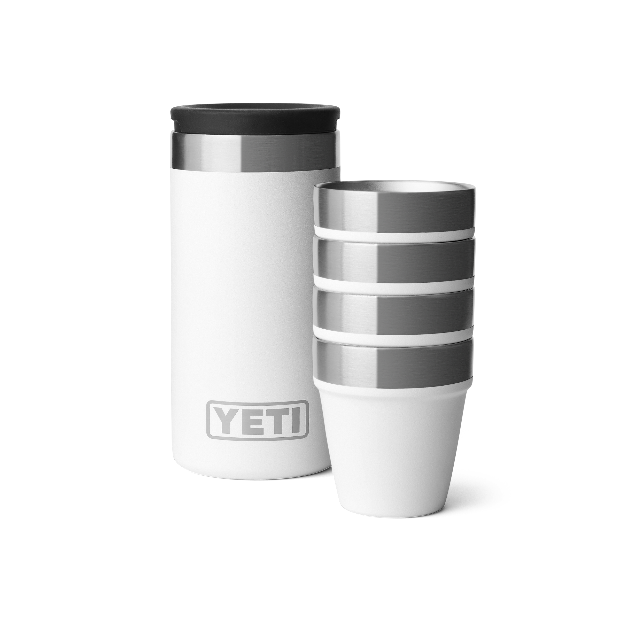 Yeti Shot Glasses & Case | White