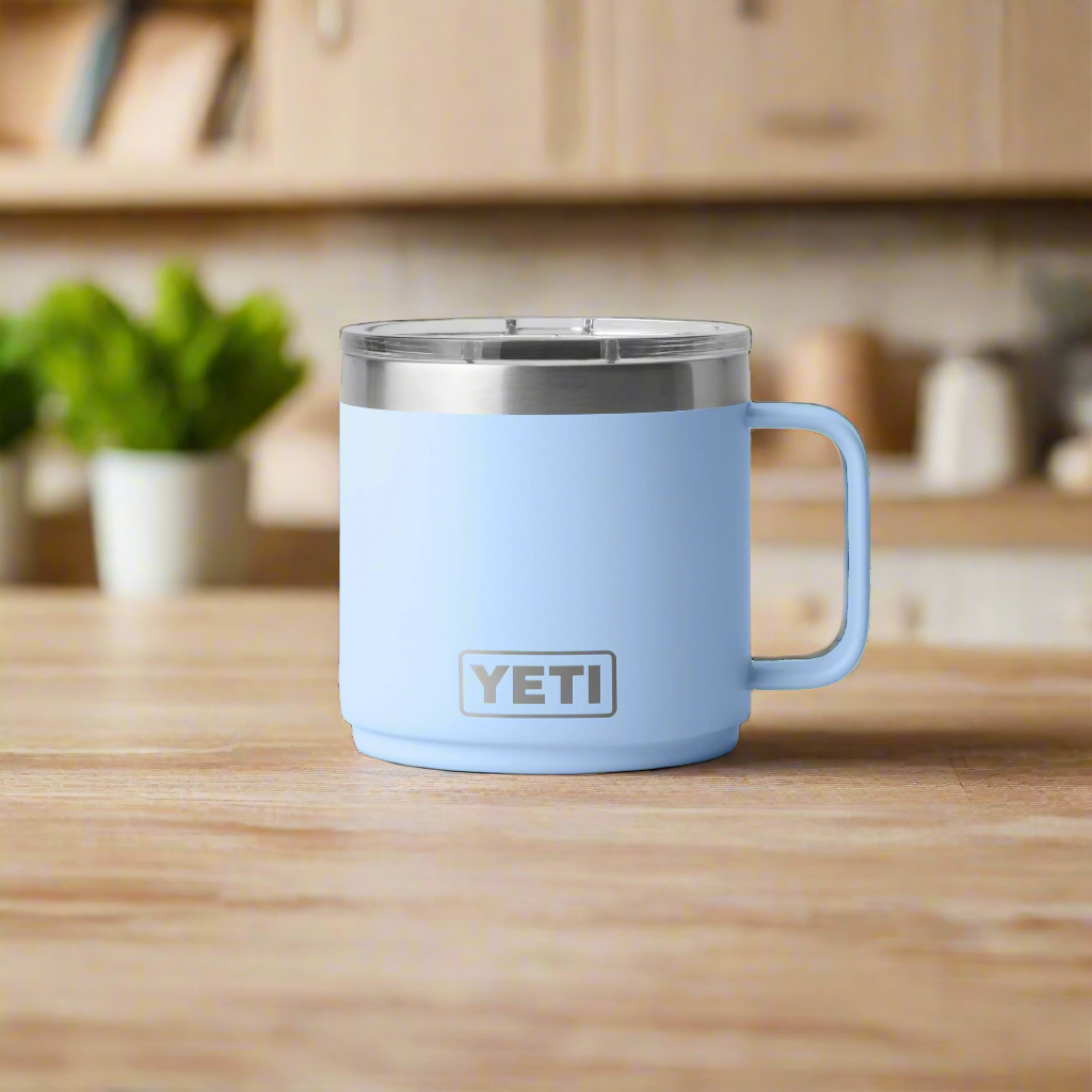 Yeti Rambler Mug 2.0 with MagSlider Lid - 14 fl. oz. | Big Sky Blue