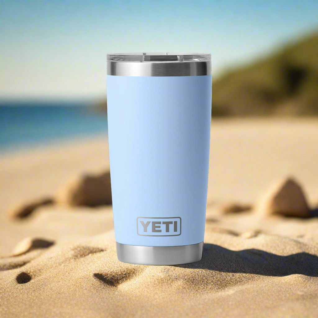 Yeti Rambler Tumbler 20 oz Big Sky Blue 