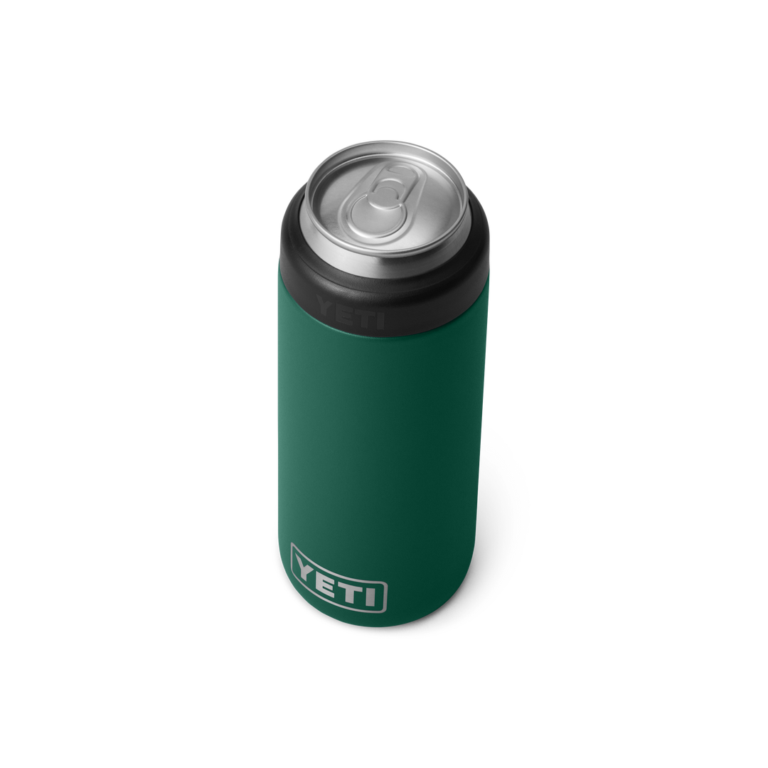 Yeti Rambler 12oz Slim Can Colster | Black Forest Green