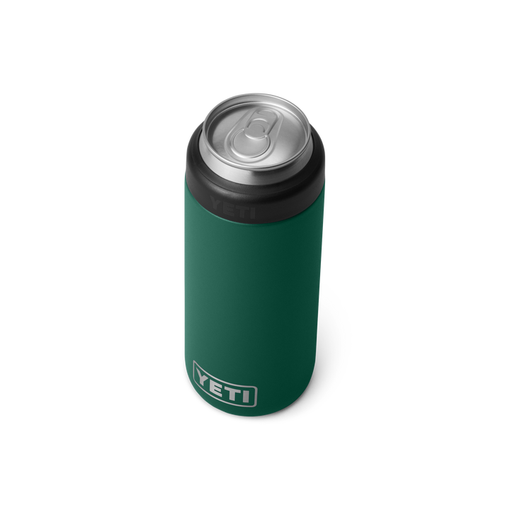 Yeti Rambler 12oz Slim Can Colster | Black Forest Green