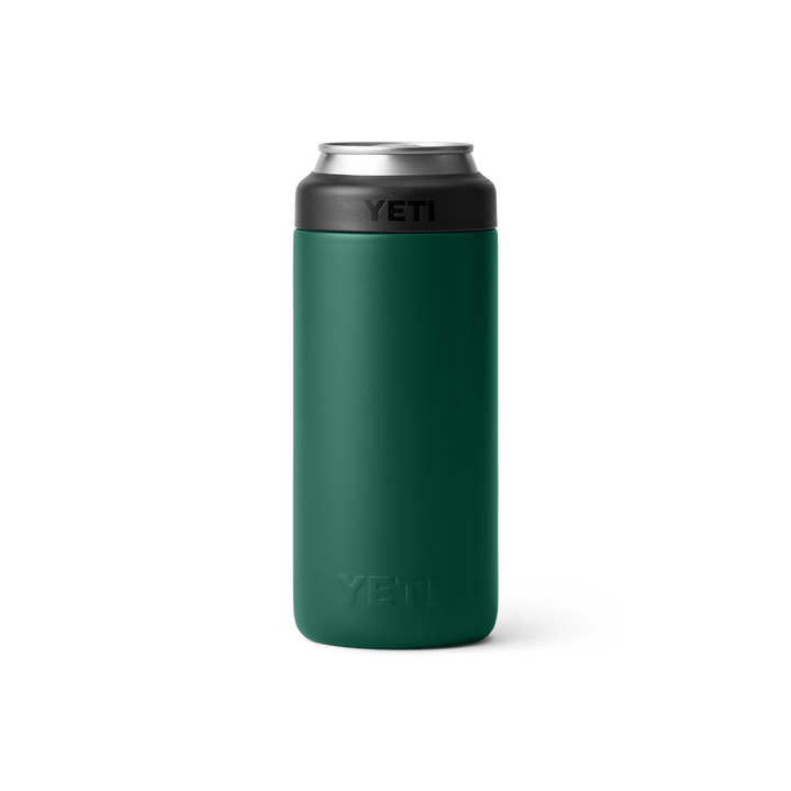 Yeti Rambler 12oz Slim Can Colster | Black Forest Green