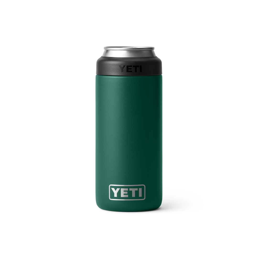 Yeti Rambler 12oz Slim Can Colster | Black Forest Green