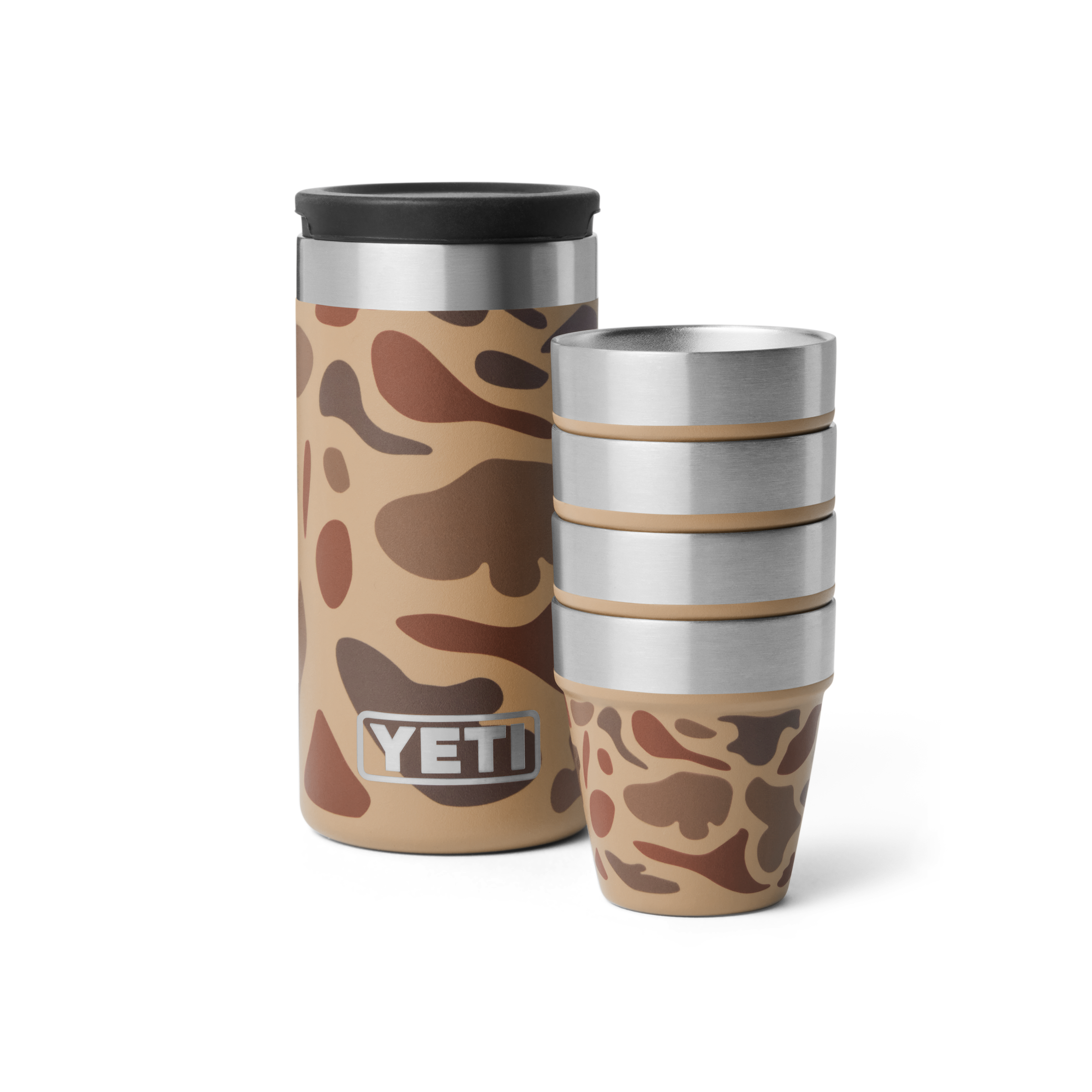 Yeti Shot Glasses & Case Wetland Camo