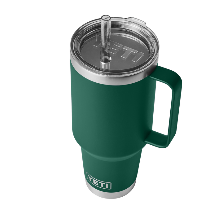 Yeti Rambler 42 oz Straw Mug | Black Forest Green