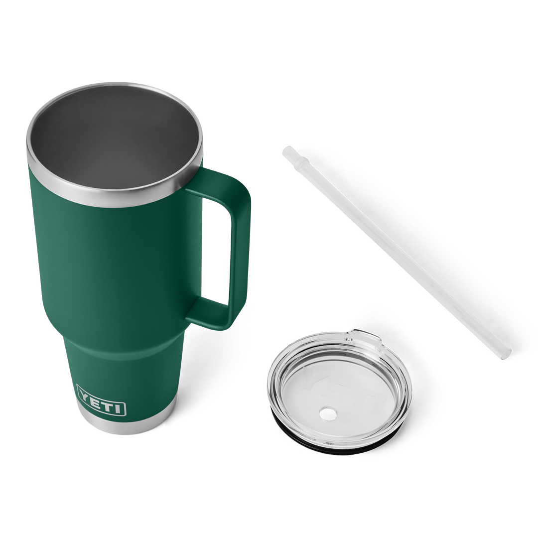 Yeti Rambler 42 oz Straw Mug | Black Forest Green