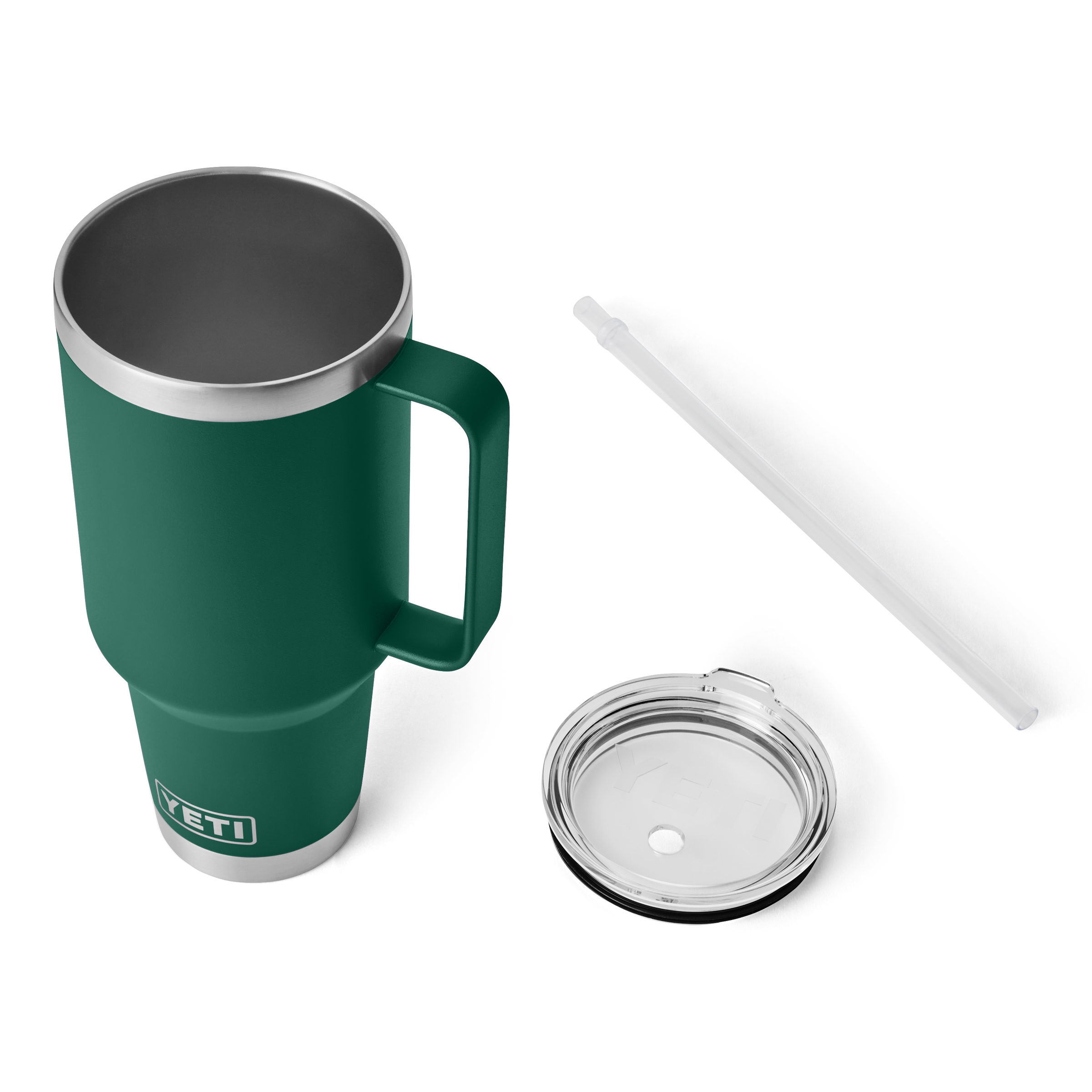 Yeti Rambler 42 oz Straw Mug | Black Forest Green