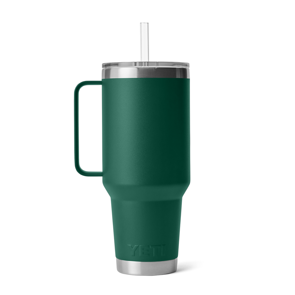 Yeti Rambler 42 oz Straw Mug | Black Forest Green
