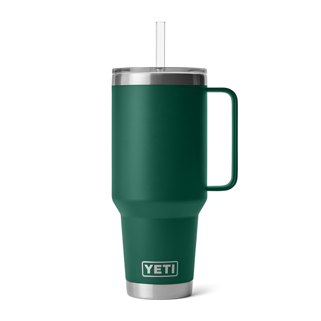 Yeti Rambler 42 oz Straw Mug | Black Forest Green