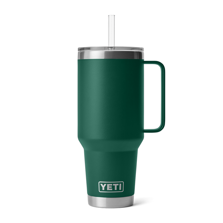Yeti Rambler 42 oz Straw Mug | Black Forest Green