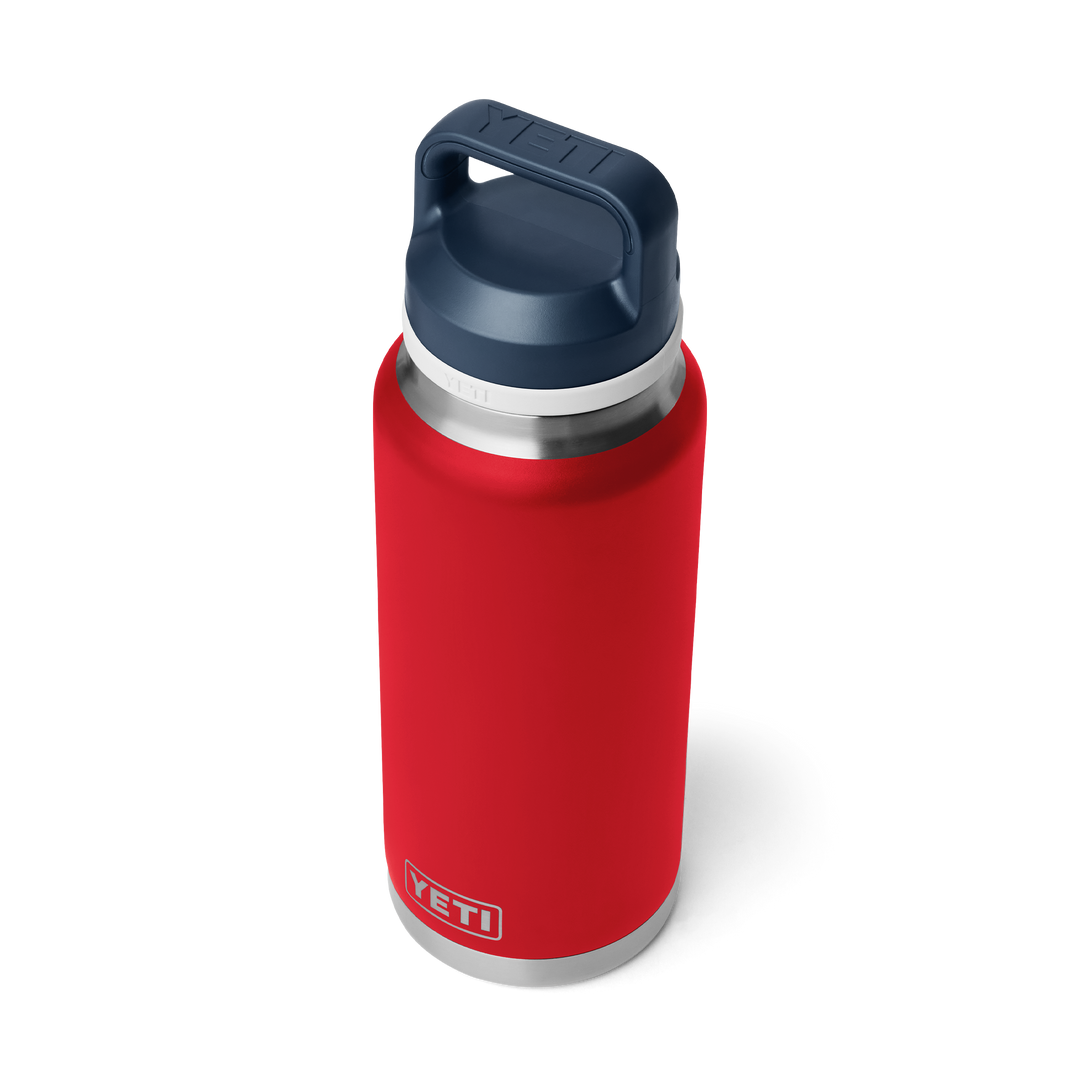 Yeti Rambler 36 oz Bottle w/Chug Cap Rescue Red White Navy