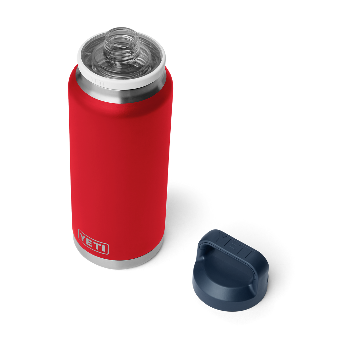 Yeti Rambler 36 oz Bottle w/Chug Cap Rescue Red White Navy