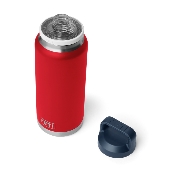 Yeti Rambler 36 oz Bottle w/Chug Cap Rescue Red White Navy