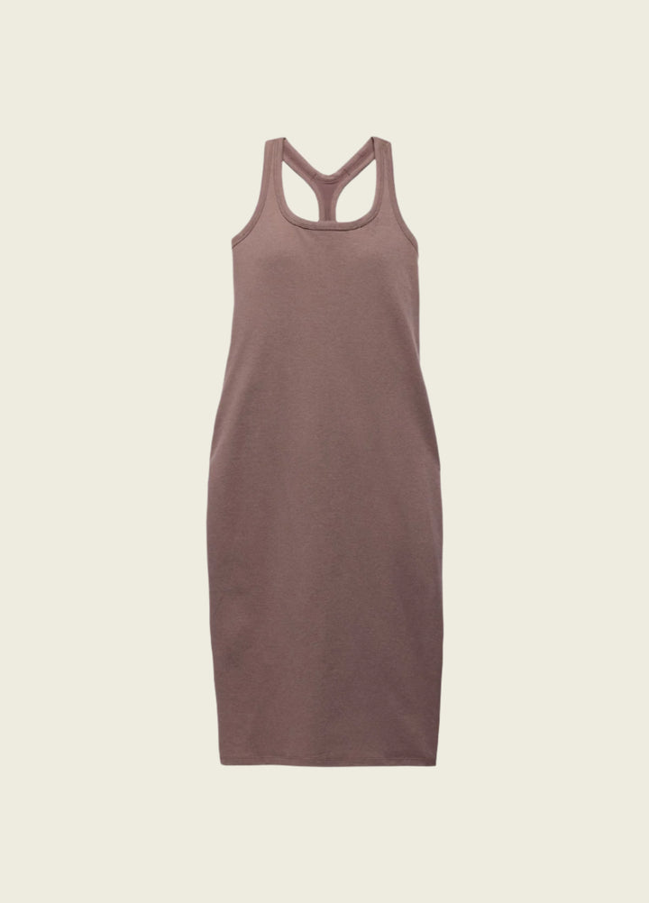 Prana Women's Heavana Racerback Midi Dress | Carob Heather