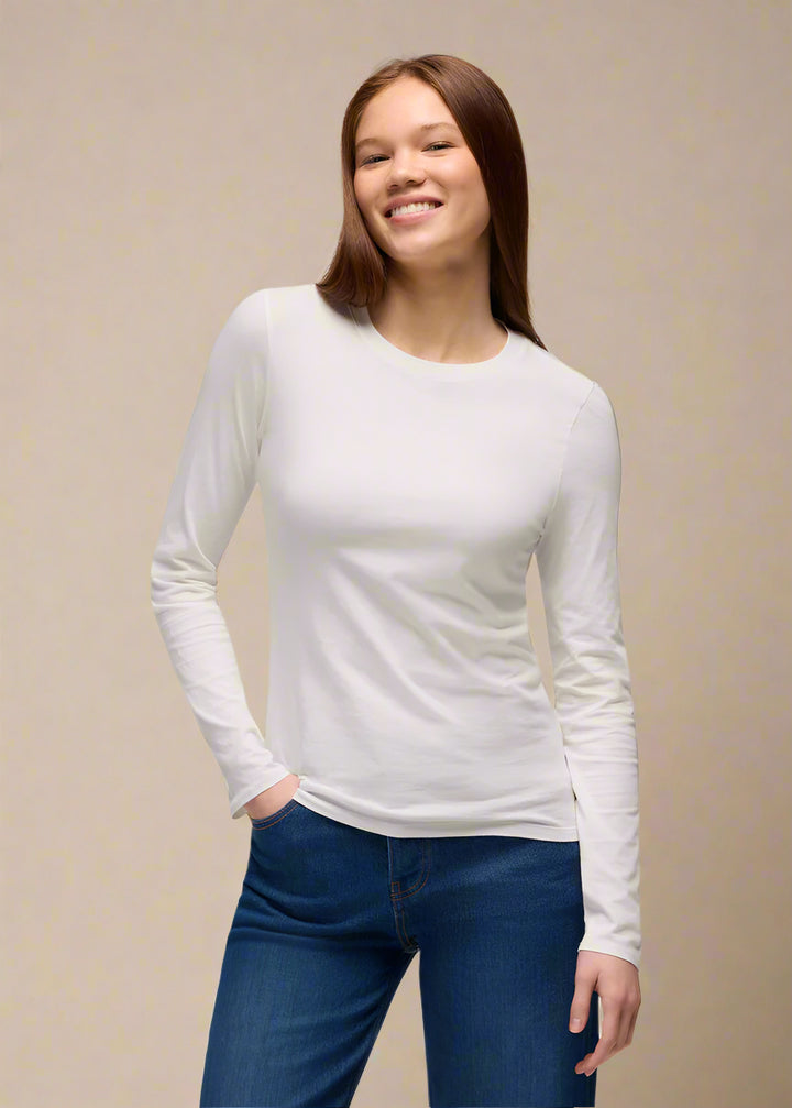 prAna Everyday Long Sleeve Tee | Soft White