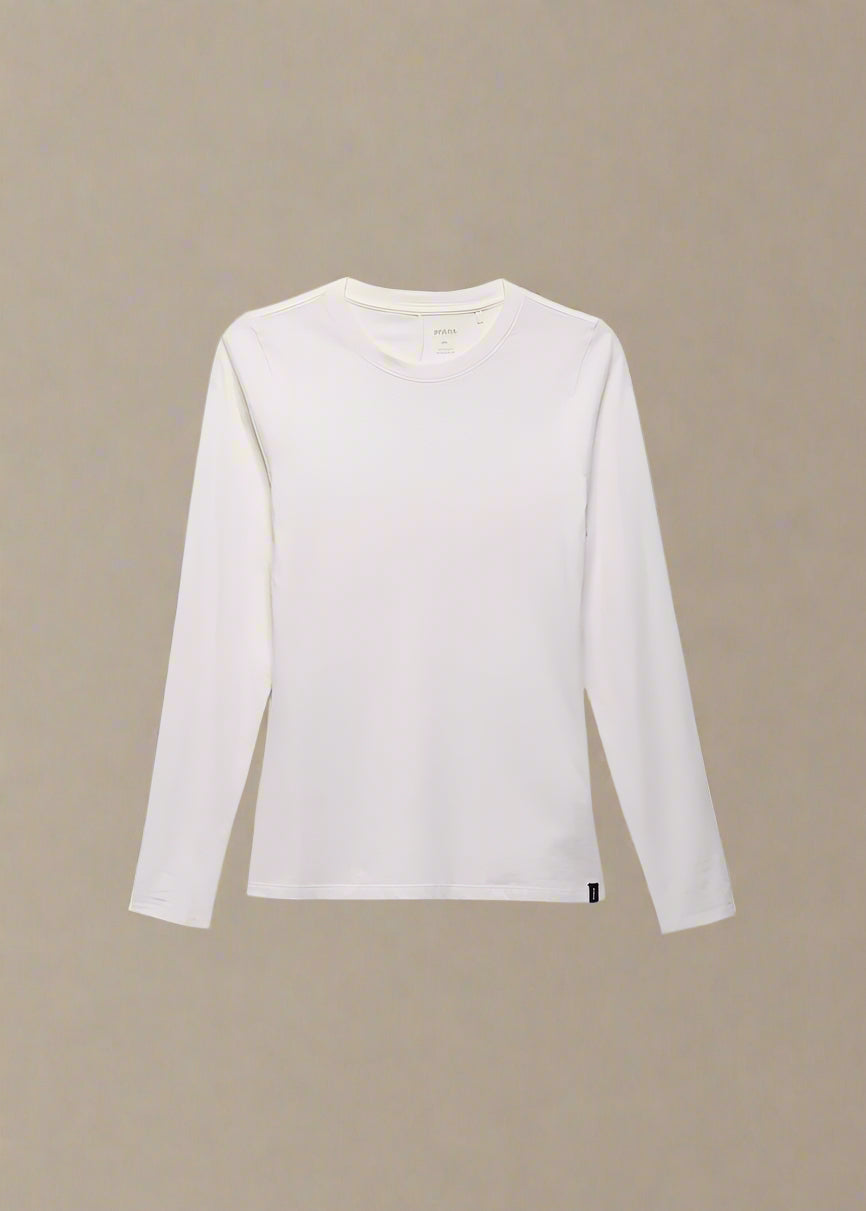 prAna Everyday Long Sleeve Tee | Soft White