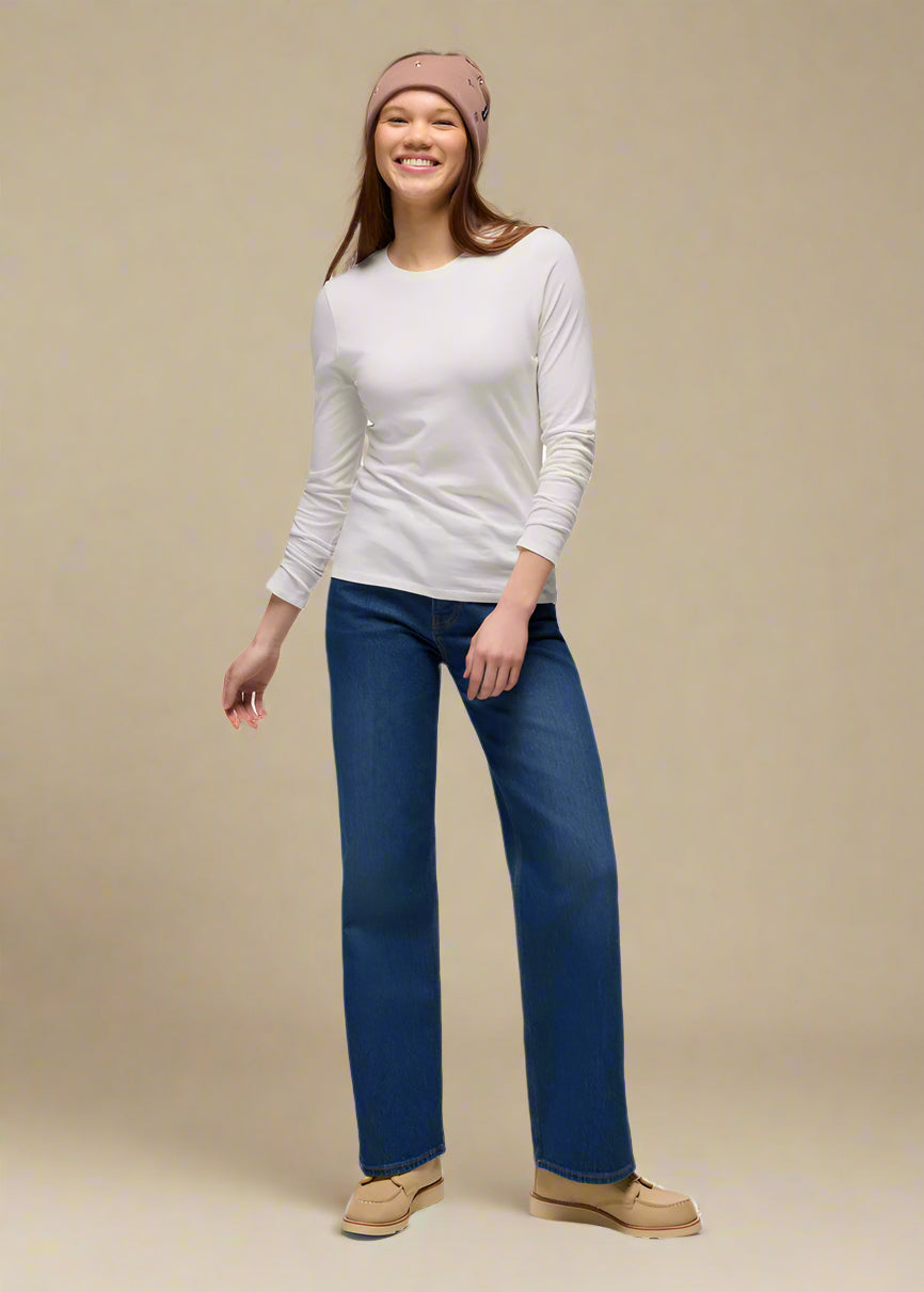 prAna Everyday Long Sleeve Tee | Soft White
