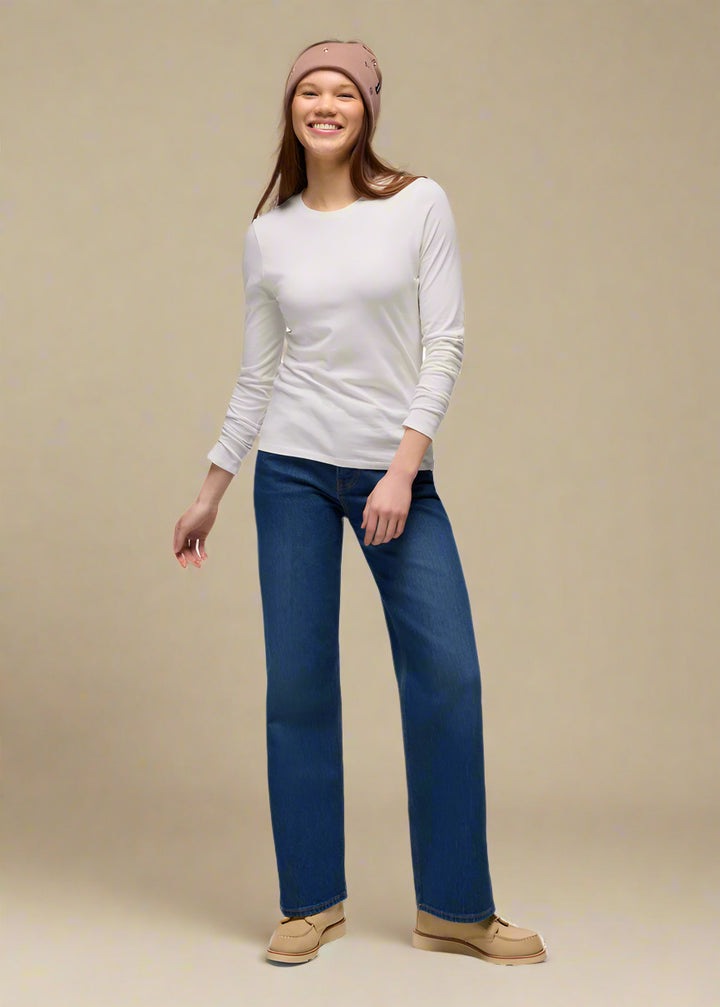 prAna Everyday Long Sleeve Tee | Soft White