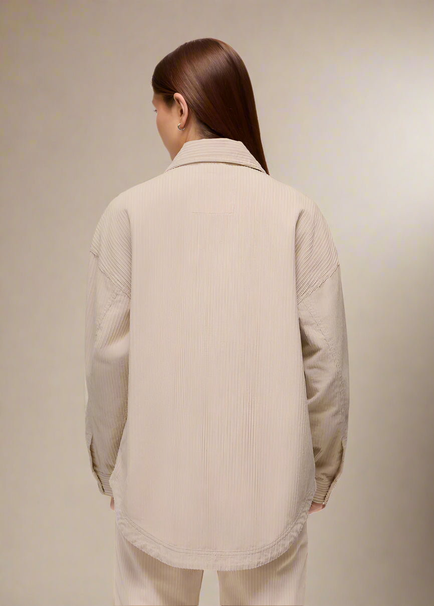 prAna Annie's Canyon Cord Shacket | Almond