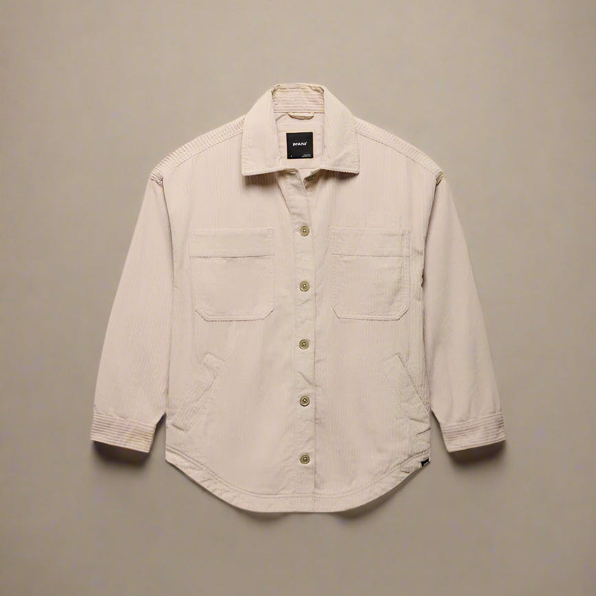 prAna Annie's Canyon Cord Shacket | Almond