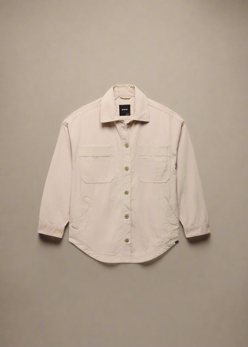 prAna Annie's Canyon Cord Shacket | Almond