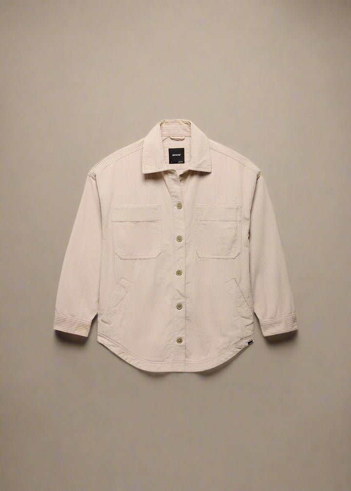 prAna Annie's Canyon Cord Shacket | Almond