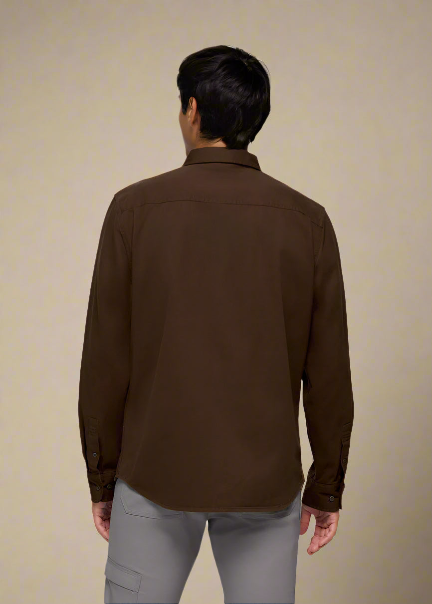 Arbored Long Sleeve Shirt | Dark Roast 