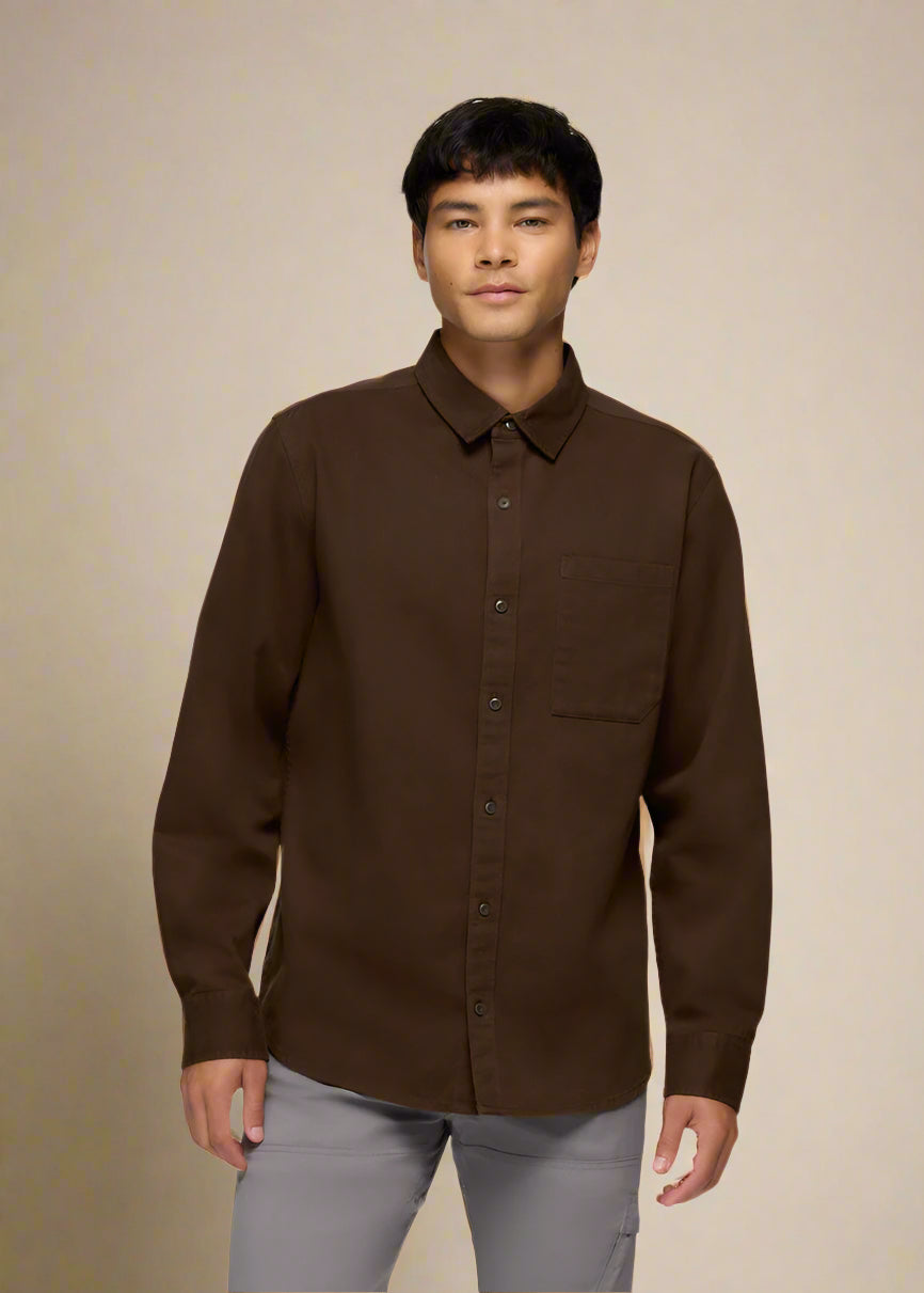 Arbored Long Sleeve Shirt | Dark Roast 