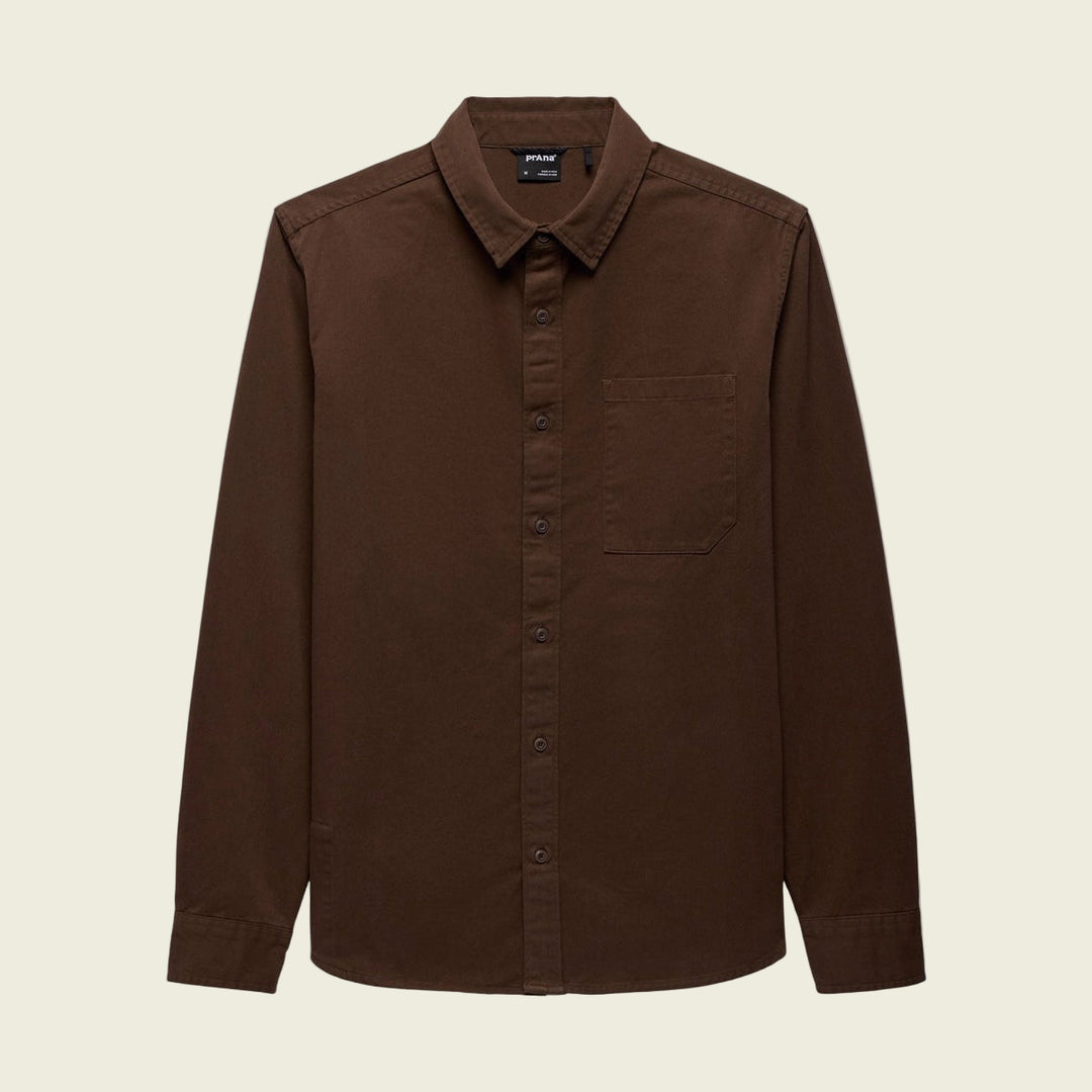 Brown shirt on a white background
