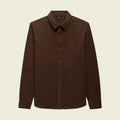 Brown shirt on a white background
