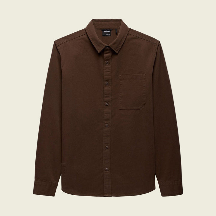Brown shirt on a white background