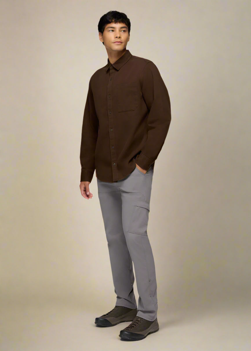 Arbored Long Sleeve Shirt | Dark Roast 