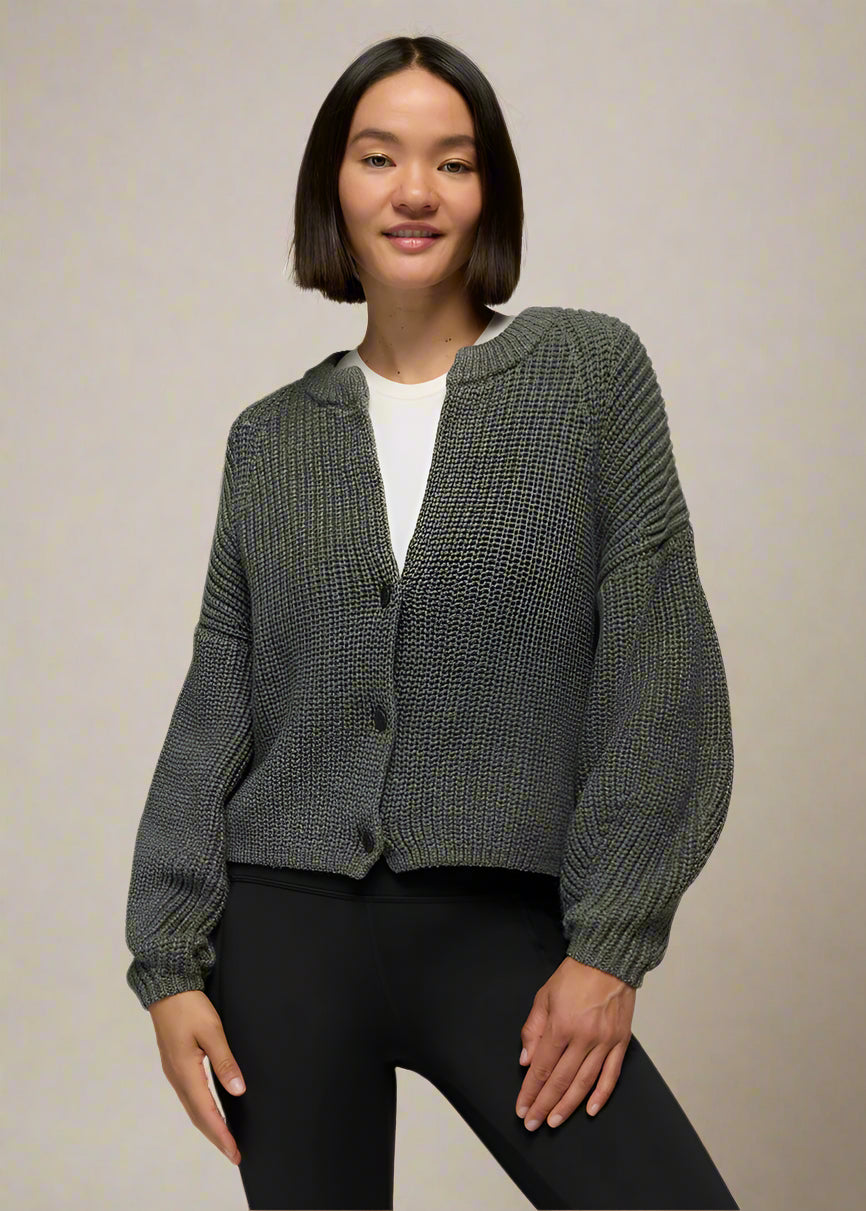 prAna Sunday River Short Cardigan | Thyme