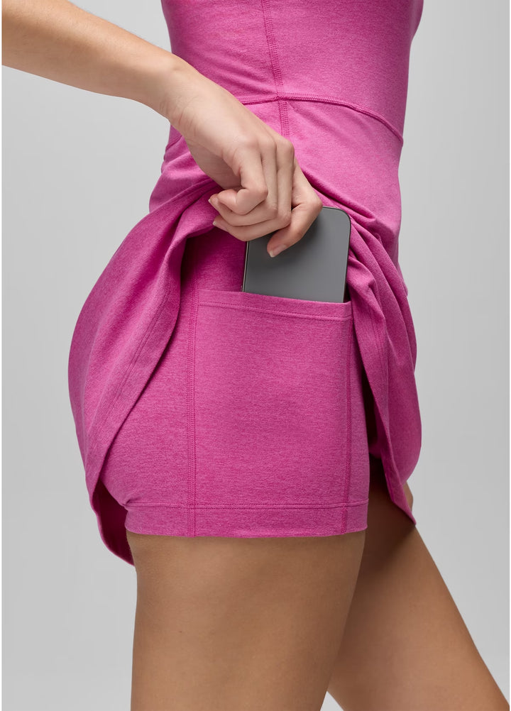 Prana Heavana Courtside Dress | Berry Beam Heather