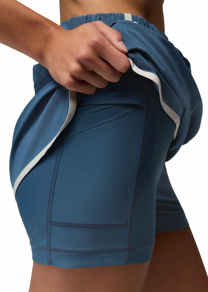 prAna Railay Scallop Skort | Bluff Blue