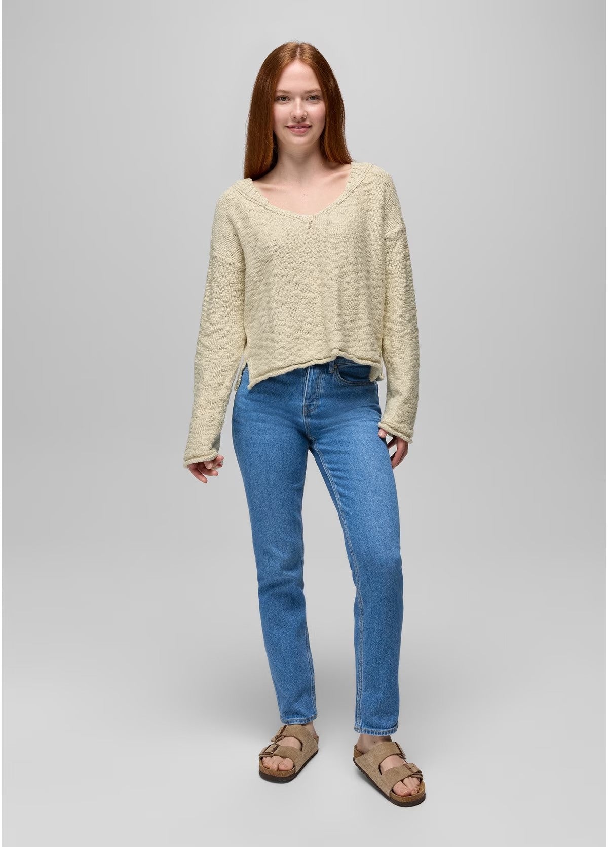 prAna Sunshine Sunset Sweater | Beach Pebble