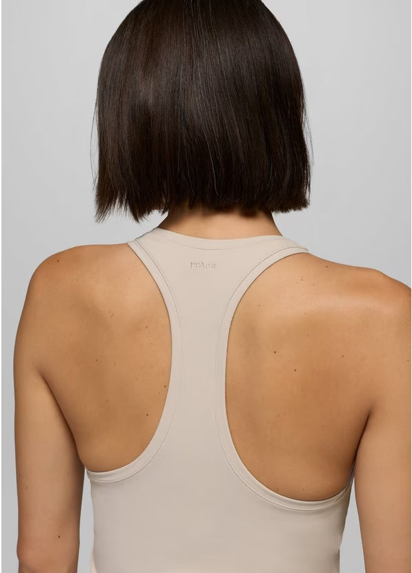 Luxara Racerback Long Tank | Almond