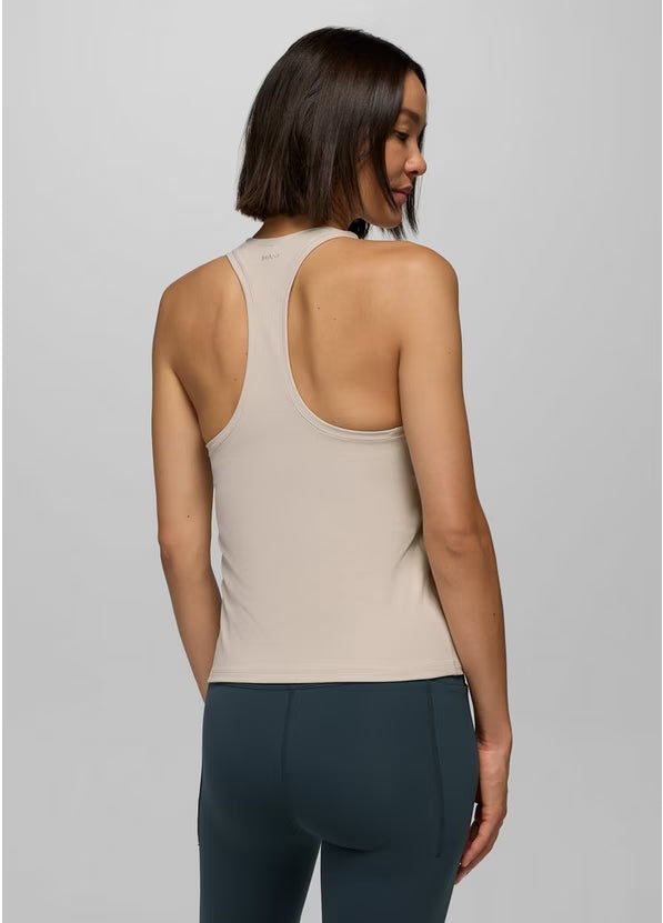 Luxara Racerback Long Tank | Almond
