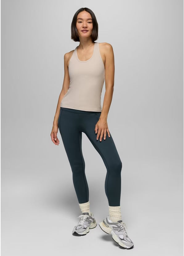 Luxara Racerback Long Tank | Almond