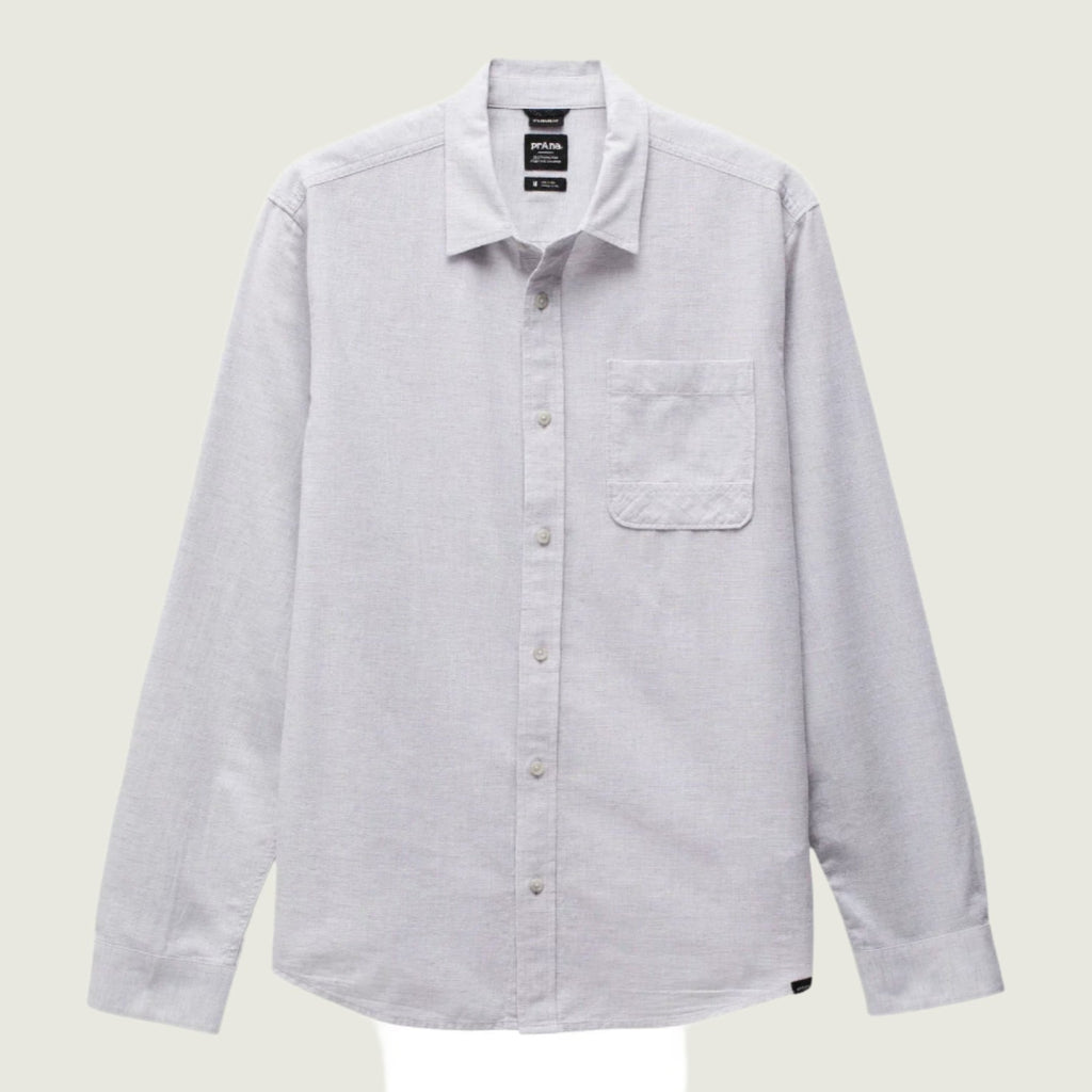 Prana M's Porto Vista Shirt | Silver Spray