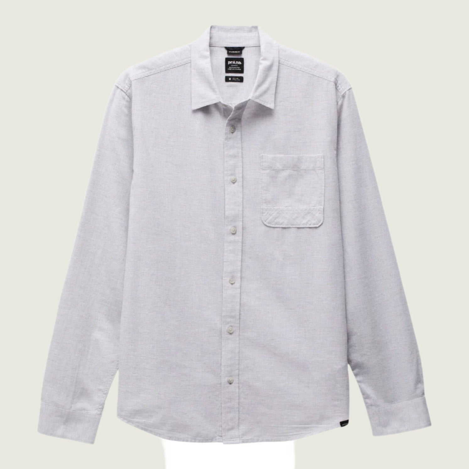 Prana M's Porto Vista Shirt | Silver Spray