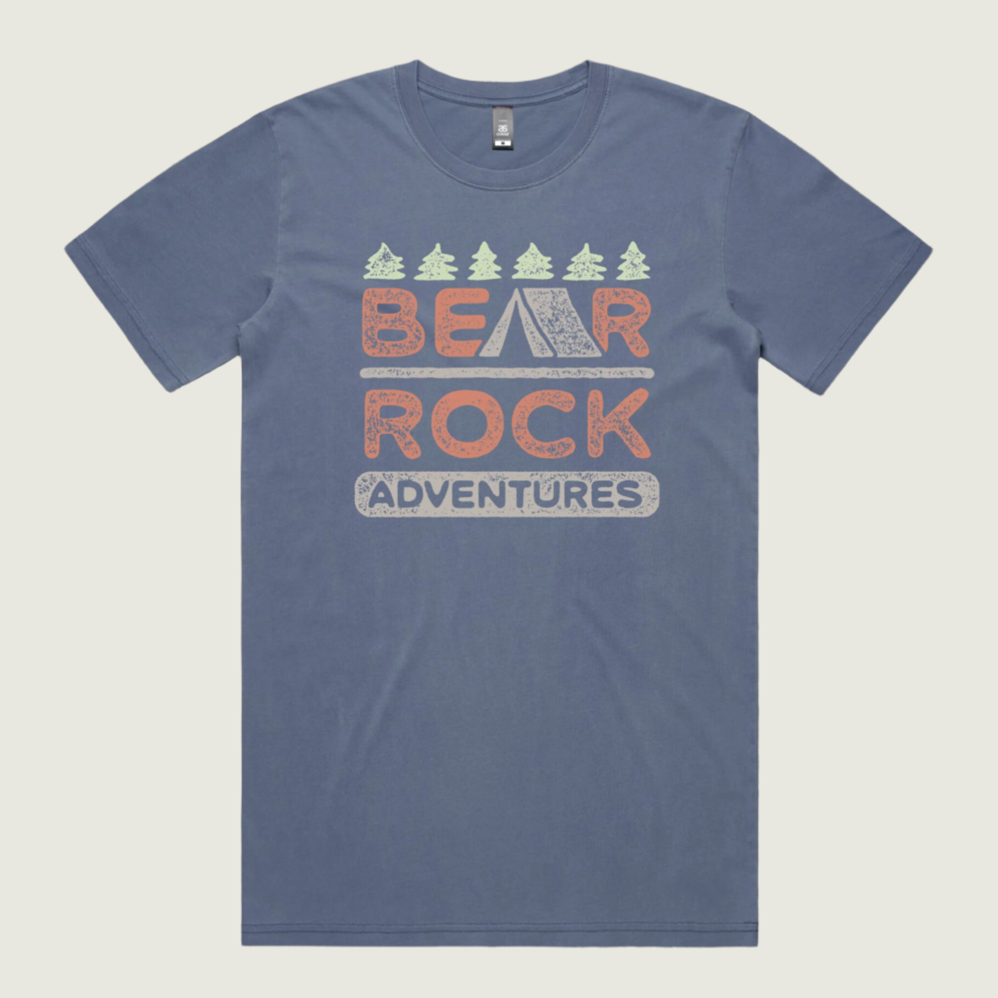 Bear Rock Premium | Bear Rock Tent Tee Faded Blue