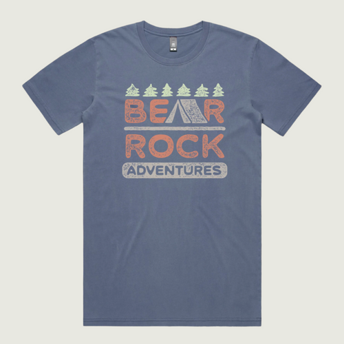 Bear Rock Premium | Bear Rock Tent Tee Faded Blue